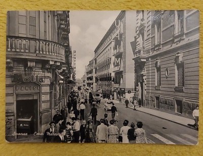 CARTOLINA d'Epoca:  SIRACUSA EMAN 05356 BUSCEMI: CORSO V 