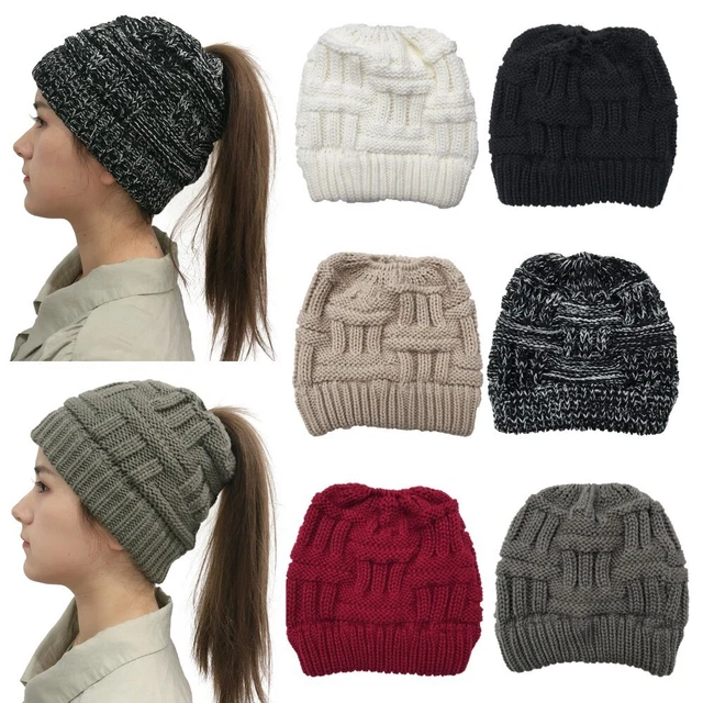 Coda di cavallo Cappello lavorato a maglia Tappo pullover  All'aperto