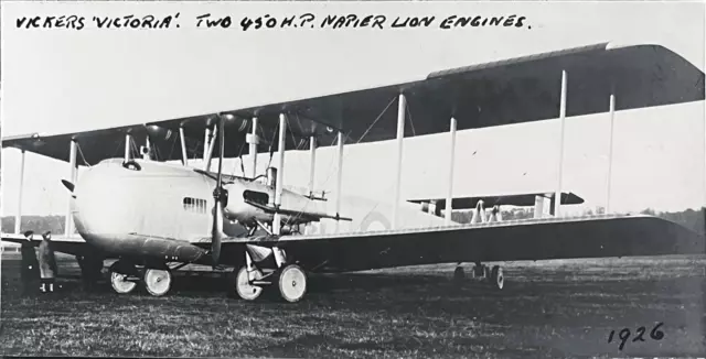Vickers Victoria Vintage Photo Raf Royal Air Force Napier Lion Engines