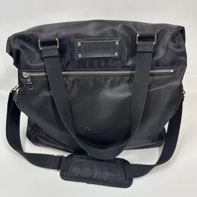 Sarah Wells Lizzy Breast Pump Bag Large Black Nylon Diaper Bag