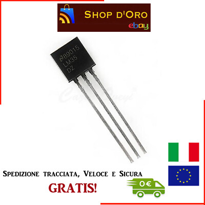 PIC 5 Pezzi Lotto LM35DZ SENSORE DI TEMPERATURA 0-100 °C per arduino/pic 
