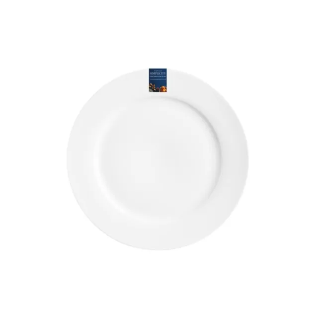 Price & Kensington Simplicity Rimmed Side Plate Ceramic Porcelain Durable 19cm