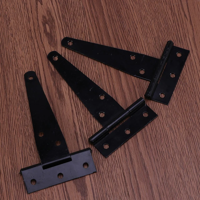 12Pcs Hinges T-strap Shed Hinge Barn Door Gate Hinges Decorative Hinges