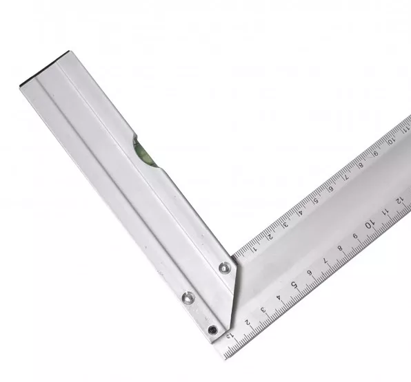 Equerre Menuisier MULTI FONCTIONS 180 mm Metal Aluminium Regle