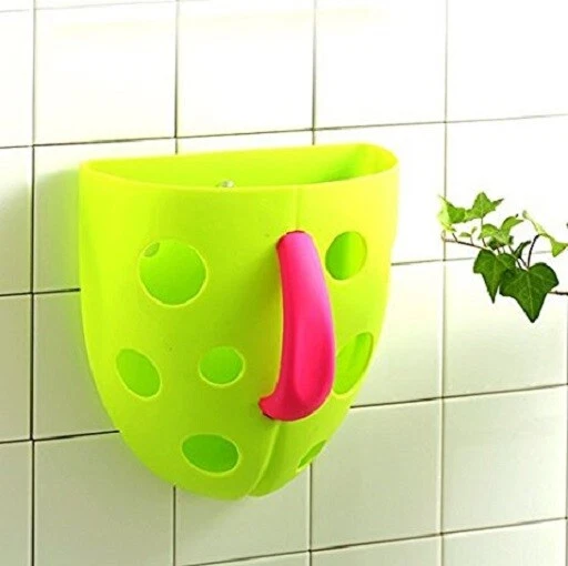 MasterPro Scoop Drain and Store Bath Toy Organizer - Green