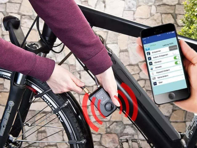 NEU Bluetooth Alarmanlage Schloß für Fahrrad E-Bike Roller Mountainbike Motorrad