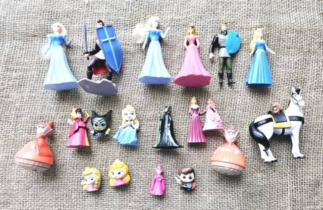 Disneys Sleeping Beauty Lot Of 19 Toy Figures Vintage