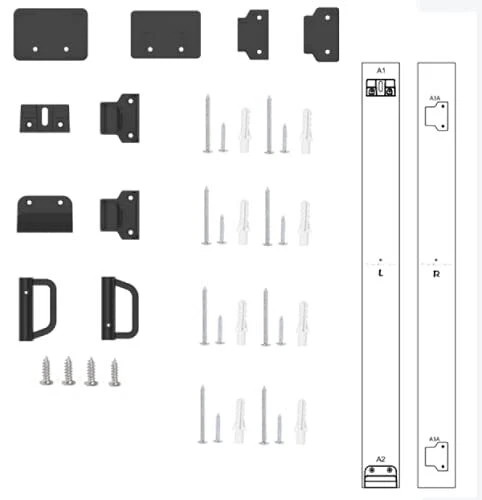 Hardware Replacement Parts Kit for Retractable Baby Gate, Full Set Wall