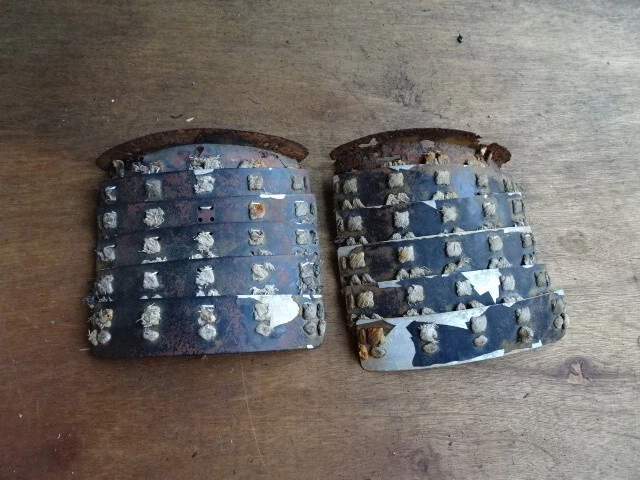 MENPO YOROI KABUTO mask Armor koshirae samurai antique EDO (14) £119.81 ...
