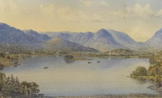 William Taylor Longmire (1841-1914) - Framed Watercolour, Thirlmere Reservoir 2