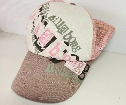 Billabong Girls Womens VINTAGE Mesh Back Snapback Truckers Cap , Good Condition