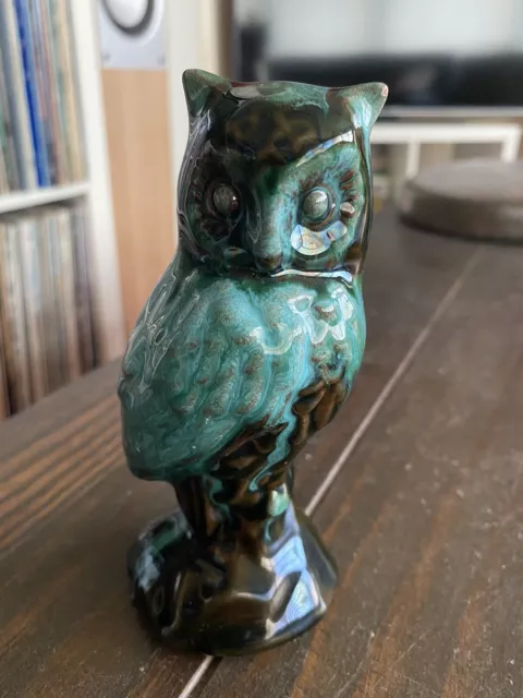 Vintage Blue Mountain Pottery Blue Owl