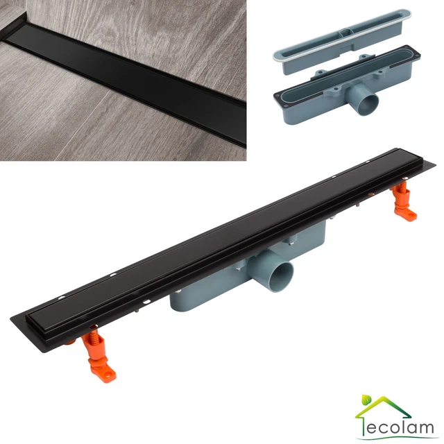 EMKE Duschrinne Edelstahl 80cm Komplettset Bodenablauf