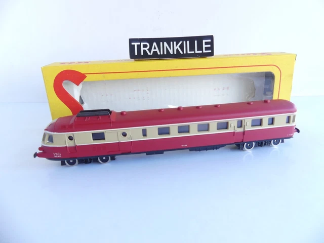 Lima Italie HO Motrice D'extrémité Sans Moteur - Autorail RGP Vert - Occasion