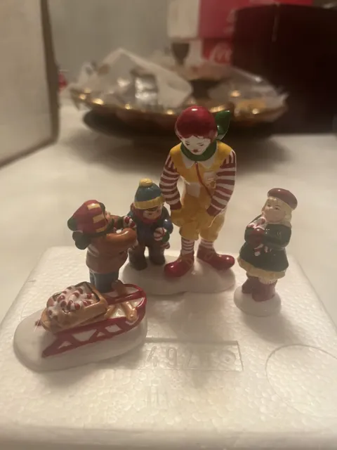 KIDS, CANDY CANES & RONALD MCDONALD ™ #54926 DEPT 56 RETIRED SNOW VILLAGE -  Broughton Traditions