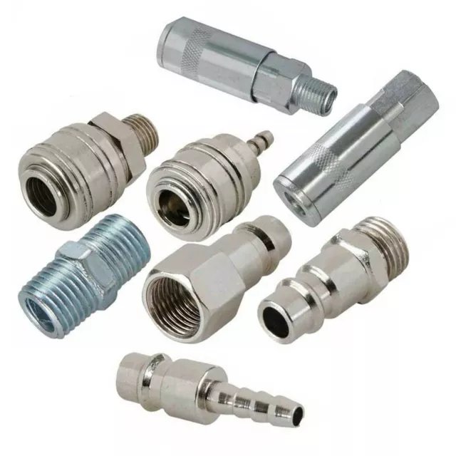 AIR LINE HOSE Compressor Fitting Connector Coupler Set Quick Release
