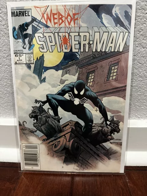 Web of Spider-Man 1 - Newstand - NM Range - Charles Vess Painted Cover 1985