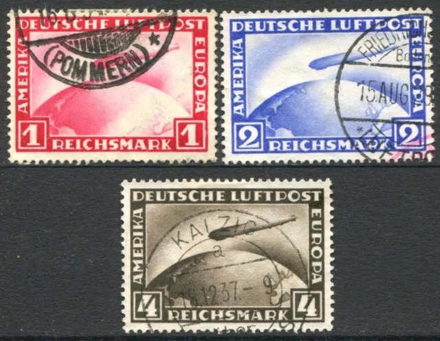 Germany Aerial Zeppelins 1928-31/3 Stamps