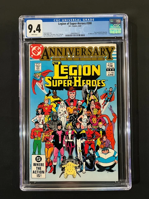 Legion of Super-Heroes #300 CGC 9.4 (1983), cover penciled & inked by 34 artists