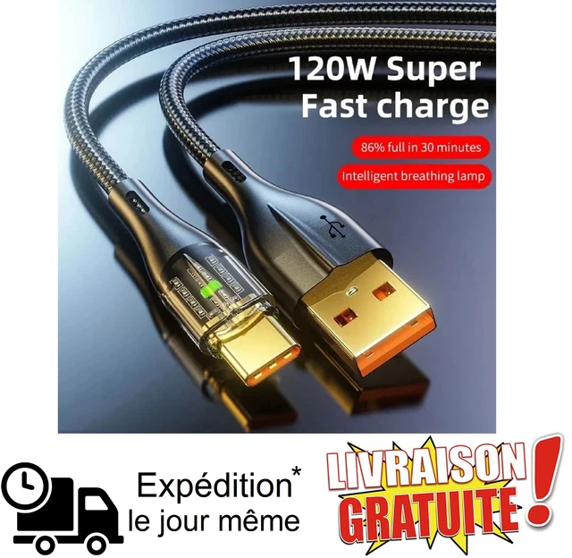 Adaptateur USB Vers USB-C 2 Pièces - Switch Entre Transfert De Données Et Charge Rapide - Aluminium Et PVC