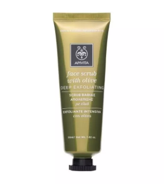 Apivita Deep Exfoliating Face Scrub with Olive, 50ml