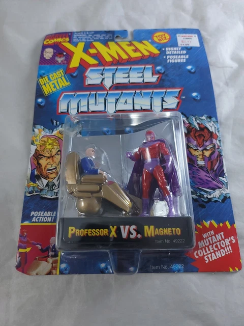 1994 TOYBIZ MARVEL X-MEN STEEL MUTANTS PROFESSOR X vs MAGNETO NEW SEALED NIP