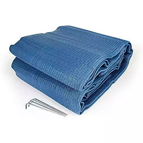 Camco 42821 Awning Leisure Mat, 9ft X 12ft, Blue