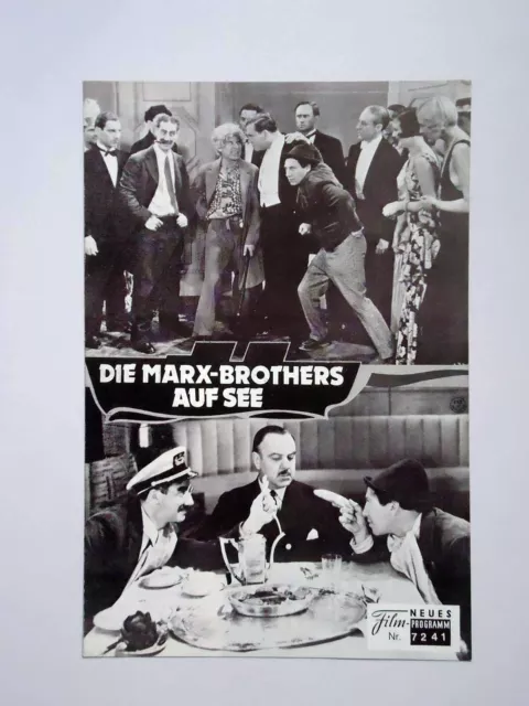 Die Marx-Brothers auf See - Neues Film Programm - NFP 7241 ungelocht