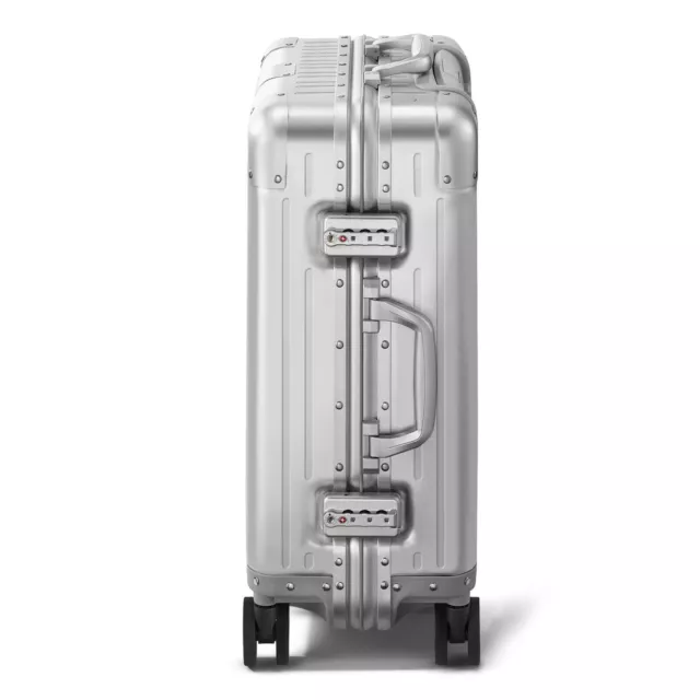 ZEBAR® Original Cabin SILVER Trolley Alu 55x40x23 Travel Suitcase, Reisekoffer