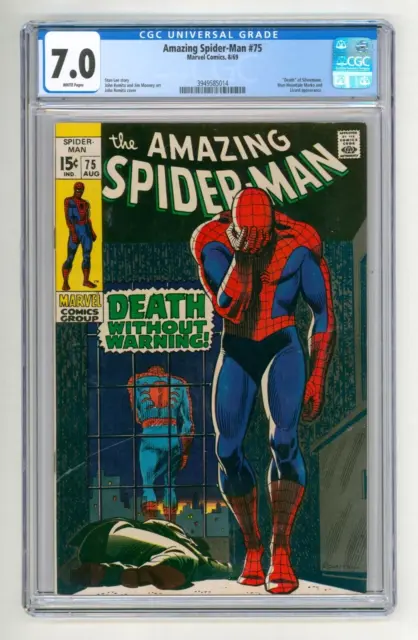Amazing Spider-Man #75 CGC 7.0 F-VF White pages