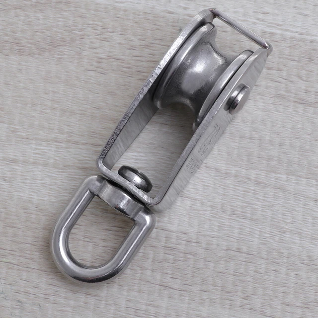 Blocchi traino blocco puleggia 32 mm rulli in acciaio inox piccoli