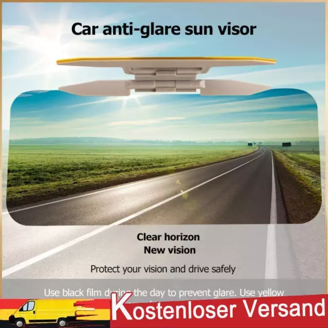 2x Auto Visier Verlängerungen Automotive Anti-Glare Visier Spiegel Auto  Sonnenblende für LKW Auto vorne Driv