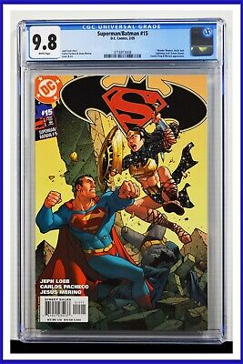 Superman Batman #15 CGC Graded 9.8 DC February 2005 White Pages Comic Book