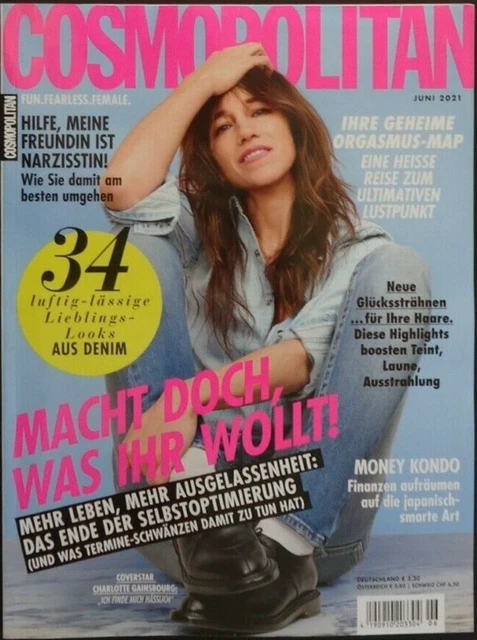 COSMOPOLITAN, JUIN 2021, Charlotte Gainsbourg EUR 11,20 - PicClick FR