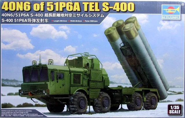 Trumpeter TRU01057 1/35 40N6 auf 51P6A Tel S-400 Plastic Model kit, Various