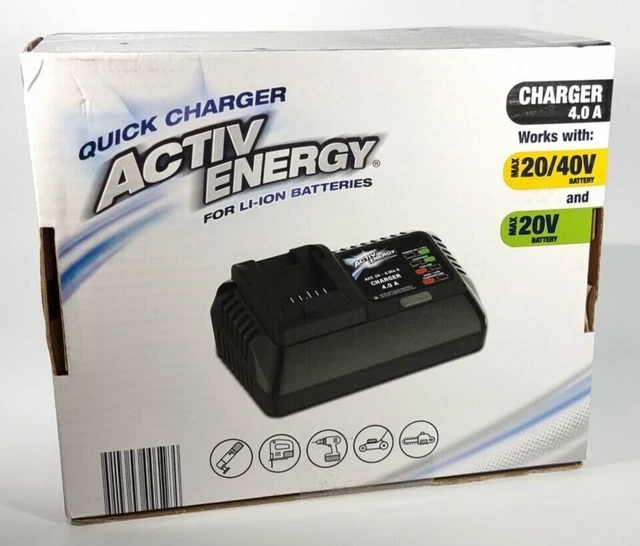 ACTIV ENERGY UNIVERSAL Battery Charger 4.0A - FERREX Battery Tools ...