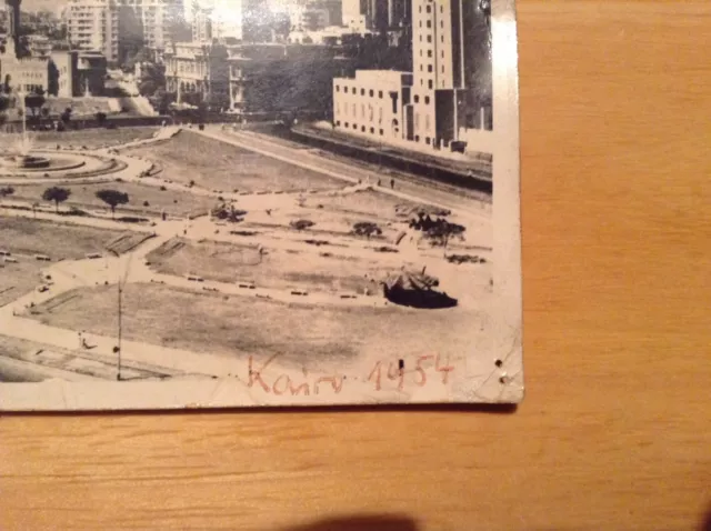 Alte Postkarte AK Egypt Ägypten 1954 Cairo Kairo Hotel Midan Tahrir X12 3