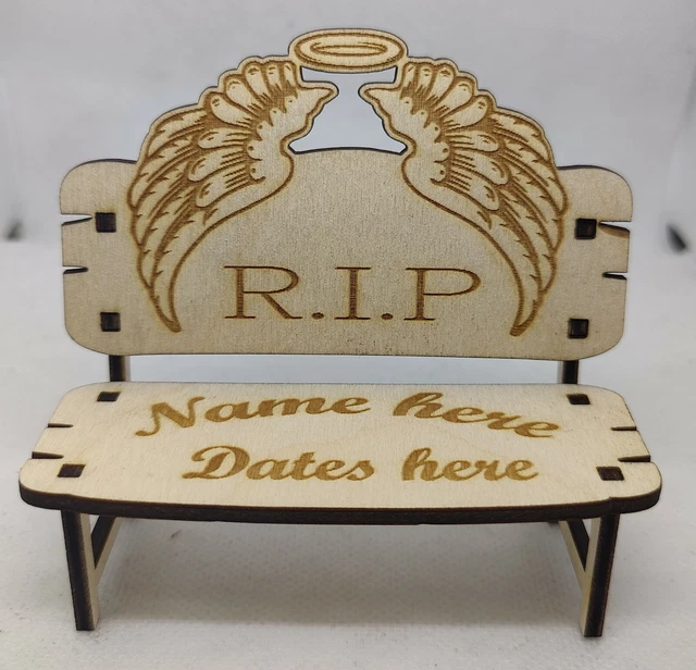 panca targa commemorativa per i propri cari ali e alone in regali memoria amorevole