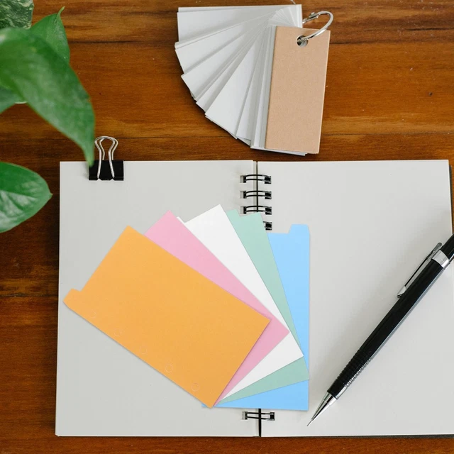 2 SETS OF Office Binder Book Dividers Detachable Binder Tabs Notebook ...
