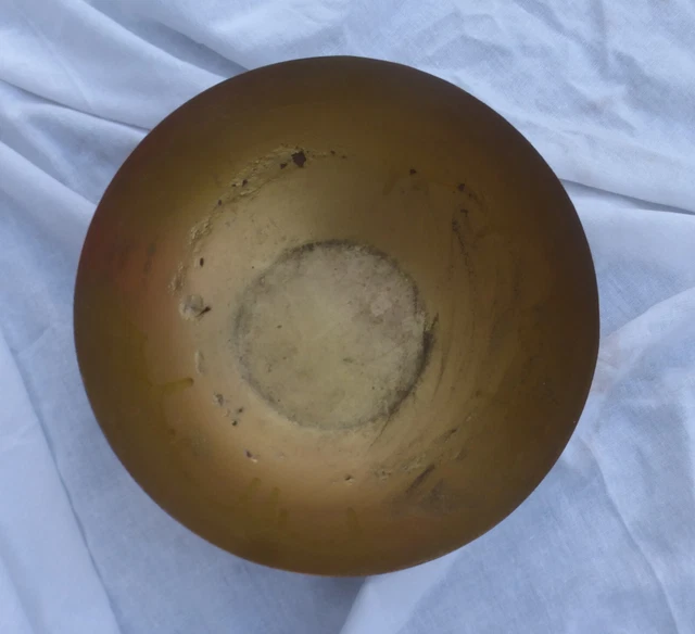 alte Eisen  Schale Farbe gold Schüssel Pflanzschale  🚢 Blech Metall rund  🚢