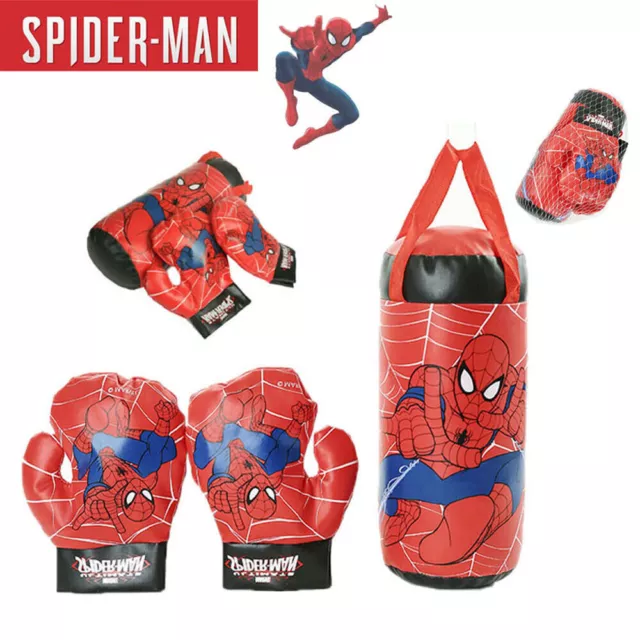 Boxset Kinder Boxen Spiderman Boxsack Boxhandschuhe Sandsack Training Spielzeug