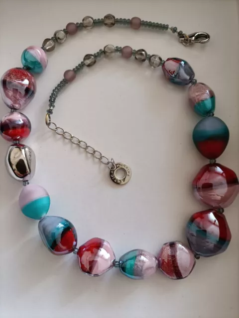 Collana girocollo perle di murano Antica Murrina, Made in Italy.