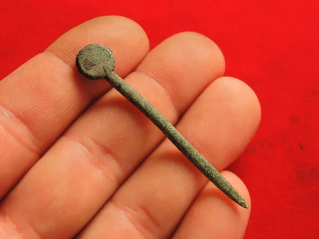 Ancient Bronze Roman Artifact Writing Pen 2nd-4th Century