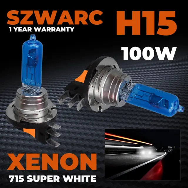 H15 XENON WHITE DRL High Beam Headlight 711 Bulbs 100w Hid Canbus Error  Free 12v £15.95 - PicClick UK