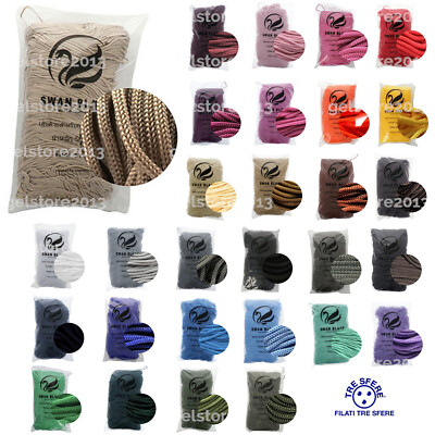 da GELSTORE Swan Cordino THAI SWAN BLACK Filato per Borse Uncinetto e Ferri 500 gr 