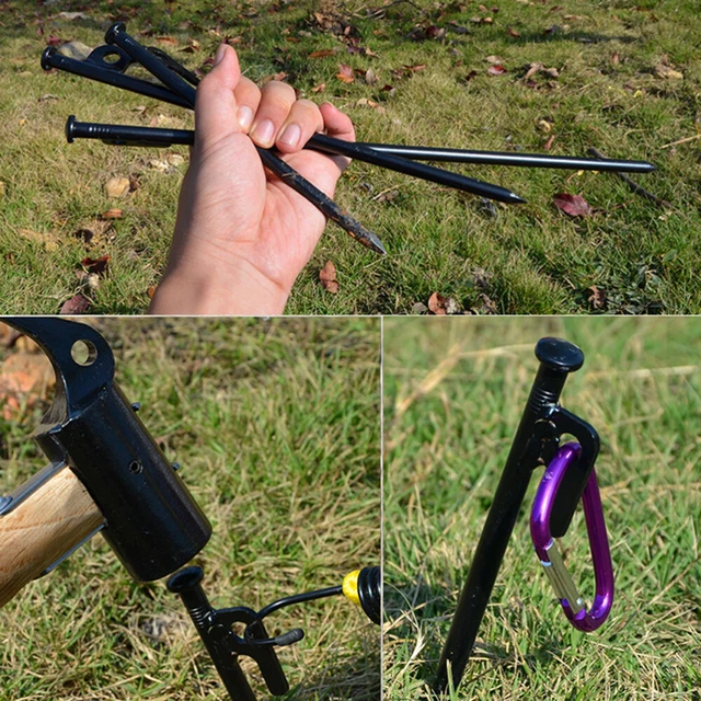 11 en 1 clavijas de acero para uñas 30 cm exterior de alta resistencia toldo de acero tienda St