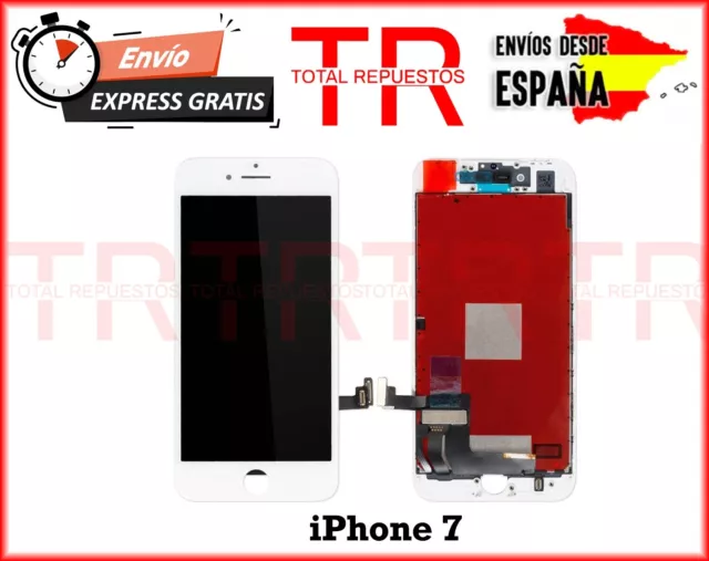 Pantalla Completa Con Marco + LCD + Tactil para iPhone 7 Blanca / Blanco