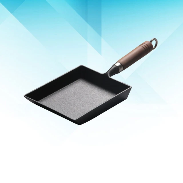 Padella Omelette Giapponese Rettangolare - 18x15cm, Manico Rimovibile, Con Spatola E Pennello - Foto 8