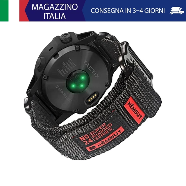 Cinturino Nylon Per Garmin - Sportivo Con Velcro Per Fenix, Forerunner E Altri Modelli - Foto 2