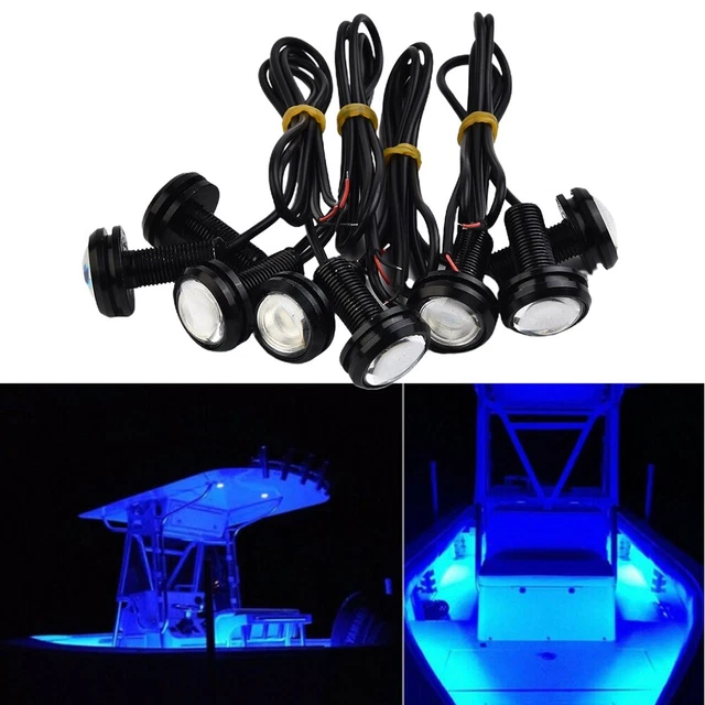 Aquarium LED Léger Projecteur Faisceau IP68 10000k 8pcs Étanche Natation Billard